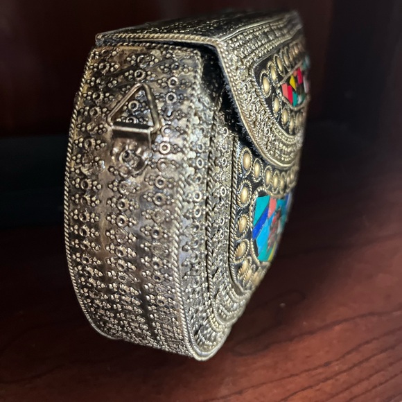 RAMLA Handmade Mosaic Clutch/Crossbody - Picture 2 of 4